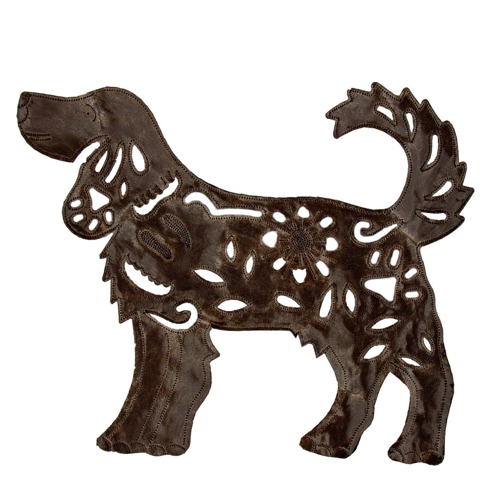 Sweet Doggie Haitian Steel Drum Wall Art, 13 inch