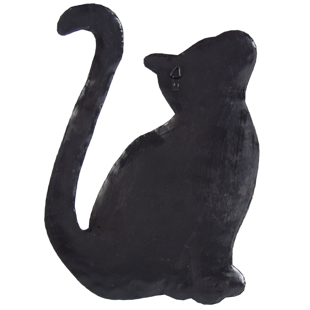 Happy Kitty Haitian Steel Drum Wall Art, 13 inch